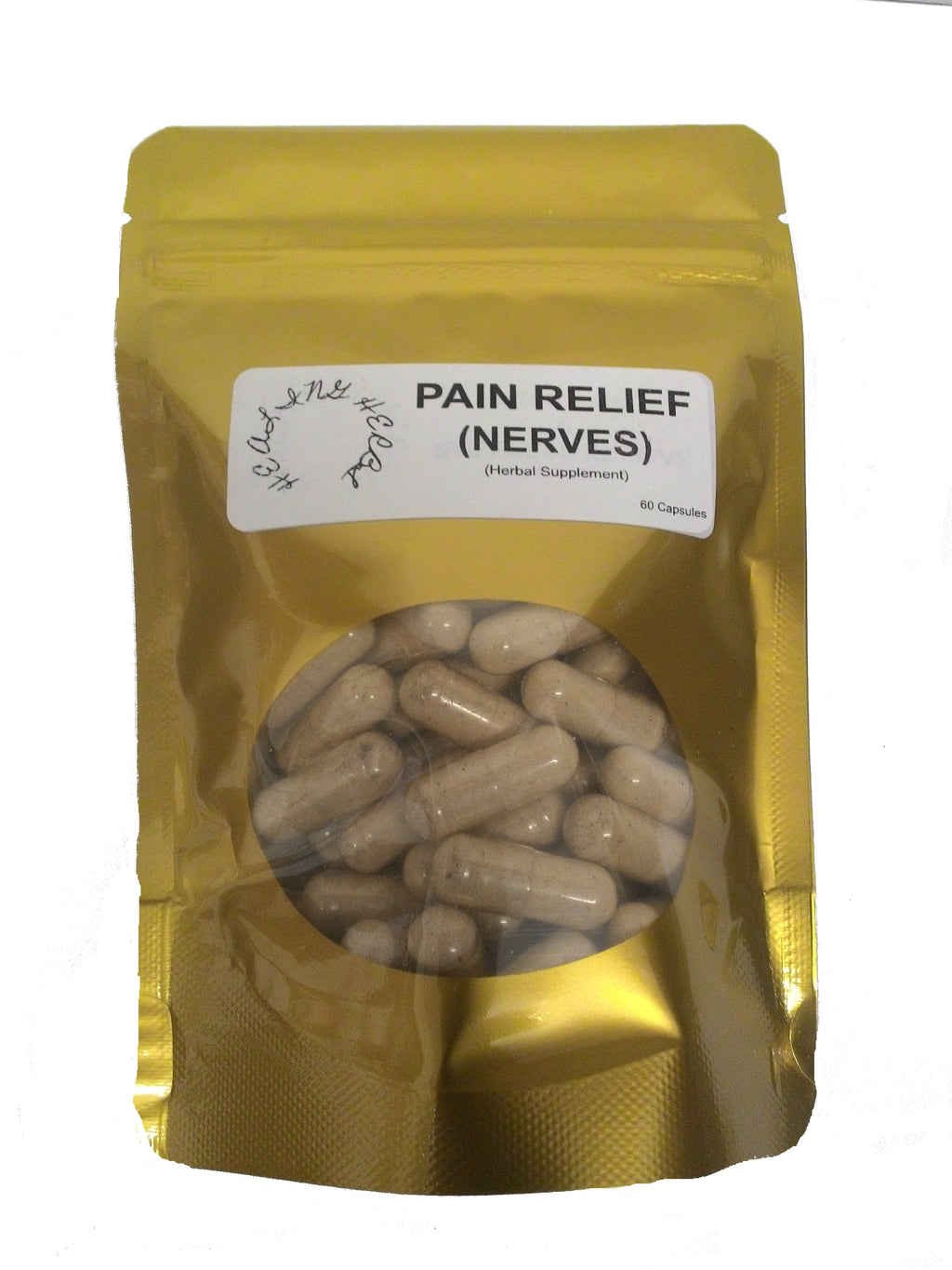 this is the front image of "PAIN RELIEF NERVES" helps all kinds of nerve pain