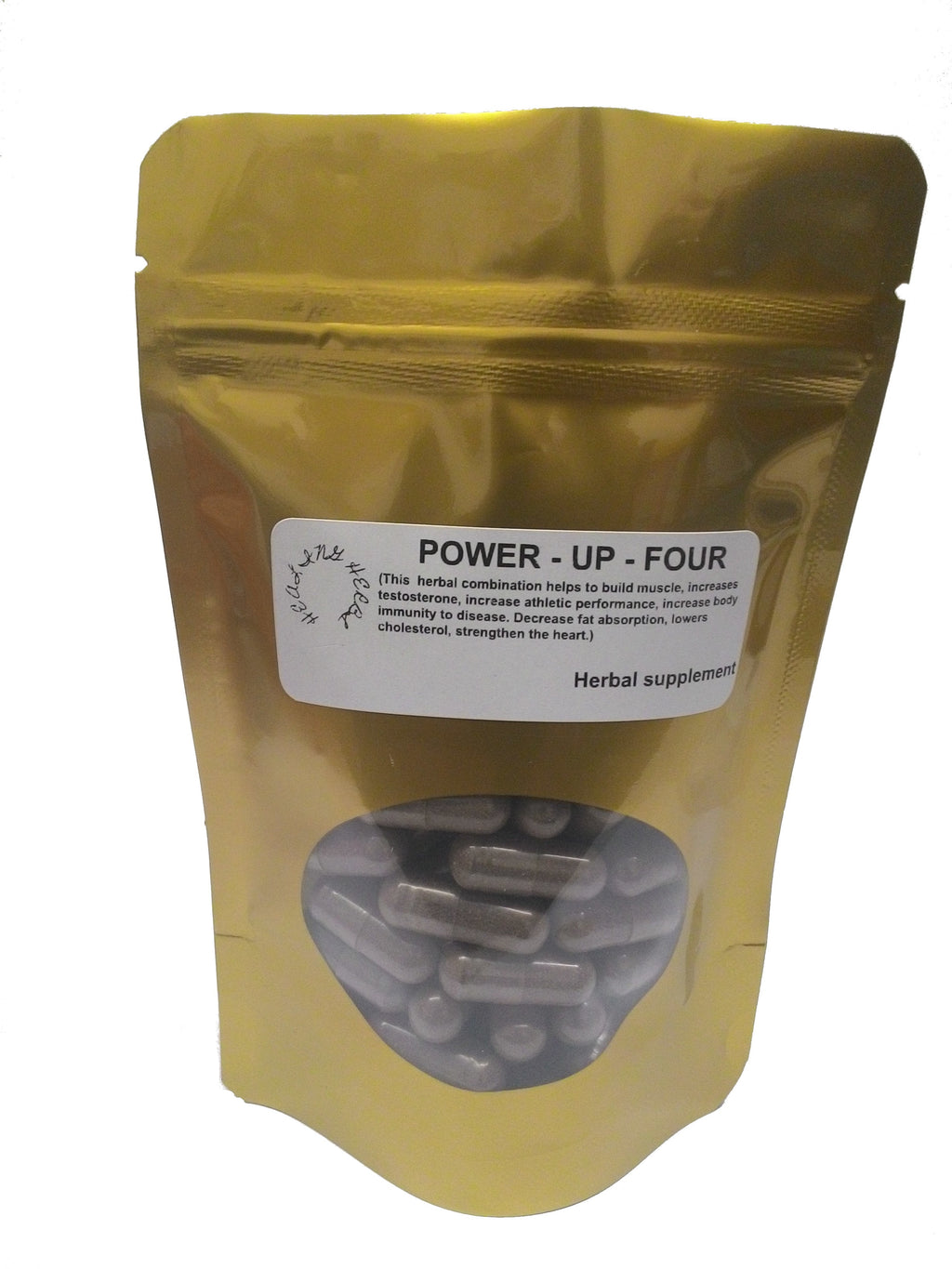 this image is of POWER UP FOUR" it helps to built muscle increase testosterone increase immunity to disease